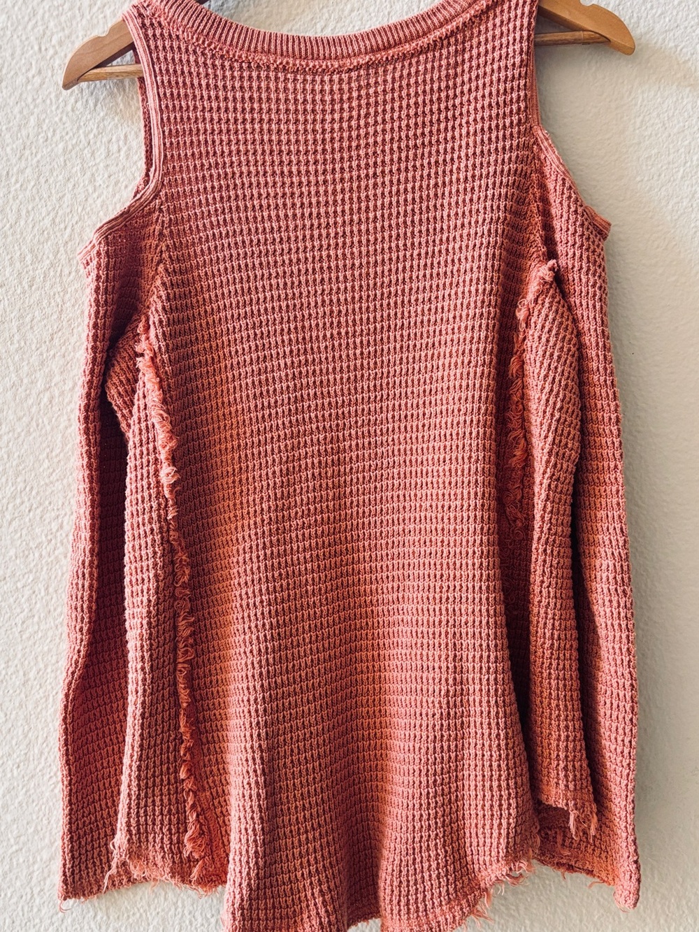 Free People Cold Shoulder Thermal Top Size S - Picture 2 of 5